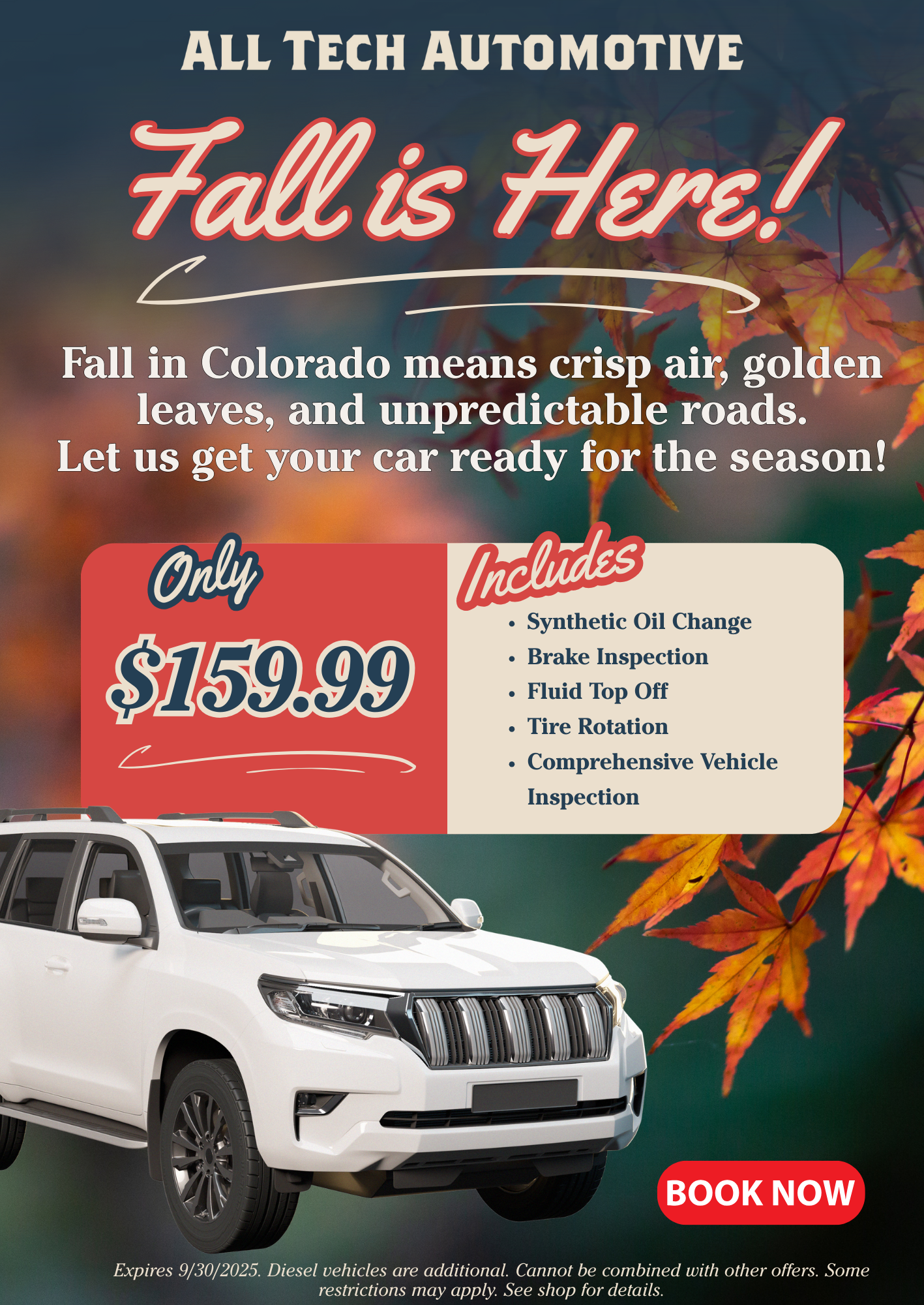 Tech Fall Special September 25| All Tech Automotive